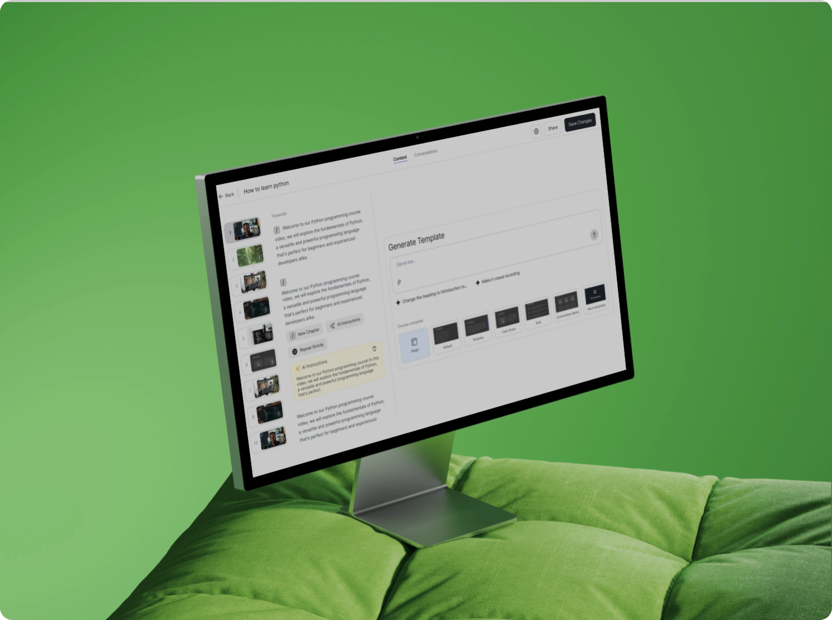 Prompt-to-Video generation platform