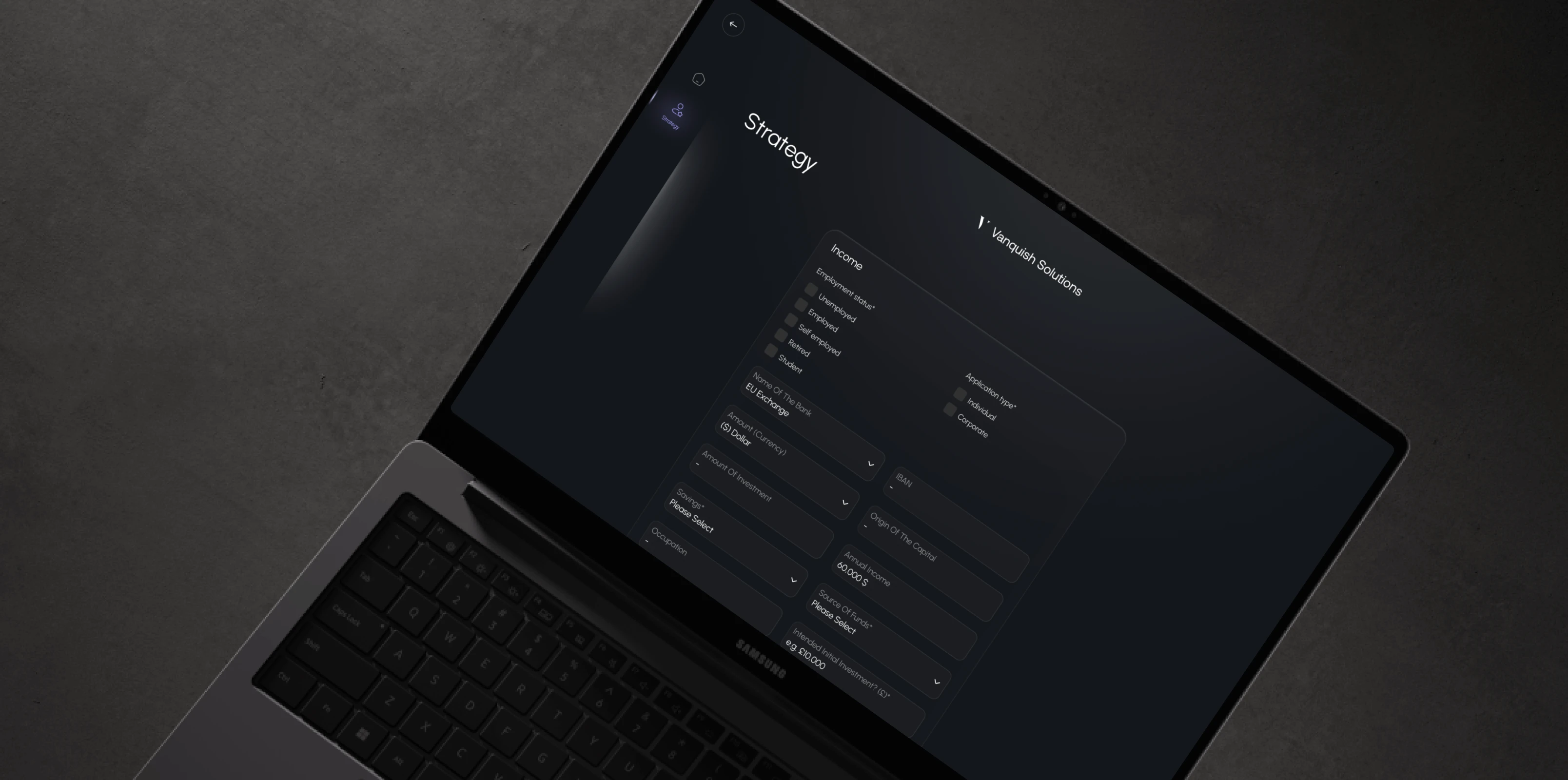 Vanquish copy trading mobile