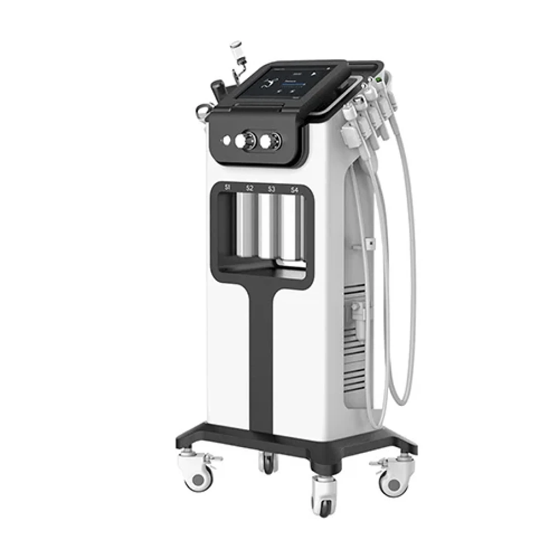 Hydra Facial machine showing deep cleansing and hydration serums